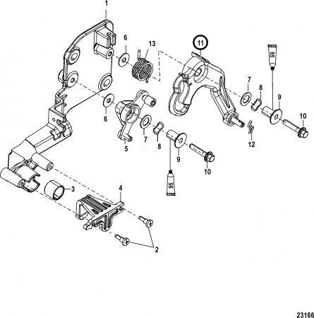 Ручка (LEVER ASSEMBLY, Throttle) 8M0008288