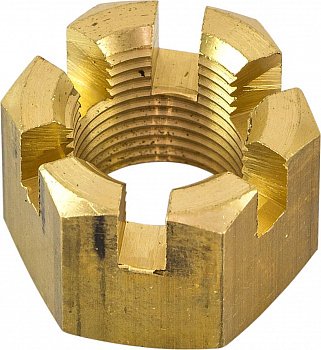 Гайка корончатая на гребной вал Suzuki DT40-225/DF40-300 (27 мм) 09141-18005