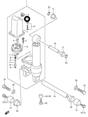 Расширительный бачок Suzuki 4857189J01000