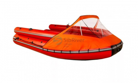 Носовой тент с окнами Allaska 480/430 Красный