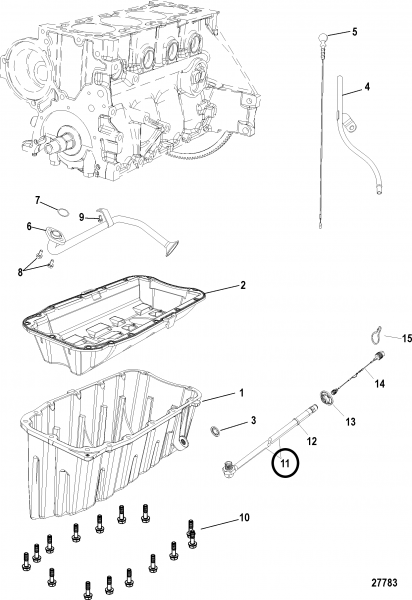 Шланг (HOSE-OIL DRAIN) 865277