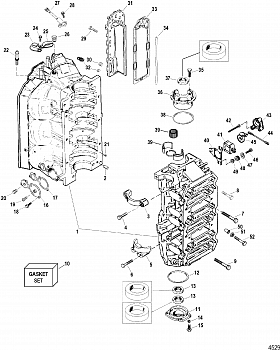Блок цилиндров в сборе POWERHEAD ASSEMBLY 858961T30