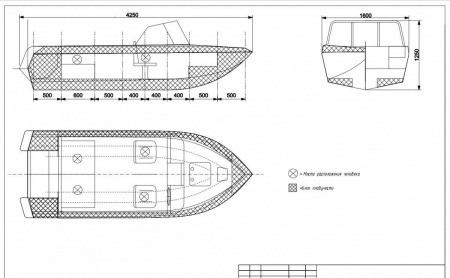 Лодка алюминиевая ТАКТИКА-430